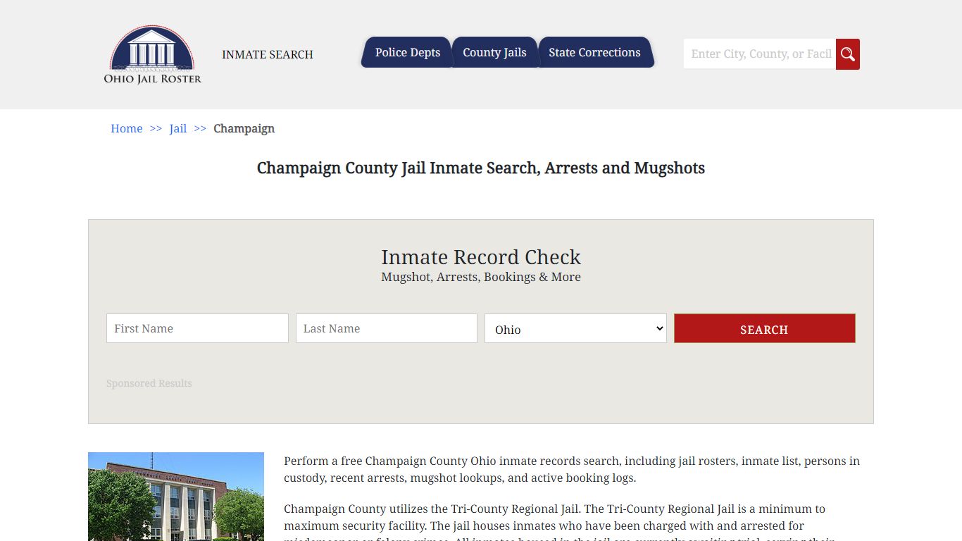 Champaign County Jail Inmate Search, Arrests and Mugshots